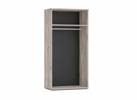 Kleerkast Gloria 100cm - melamine - greige castello oak