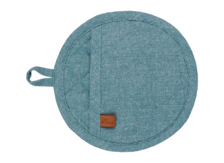 Pannenlap Stoff Ø20cm - katoen - groen