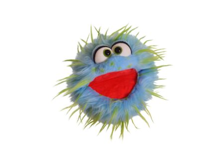Handpop Sutsche H20cm - polyester - blauw/groen