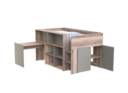 Halfhoogslaper Iggy 90x200cm - decor - sarnia oak