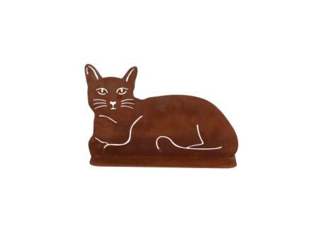 Deco Kat  H16,7cm - staal - roest
