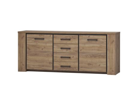 Dressoir Elio 220cm - melamine - French oak