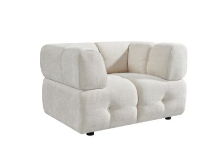 Zetel Tortuga 1-zit - polyestervezel - beige