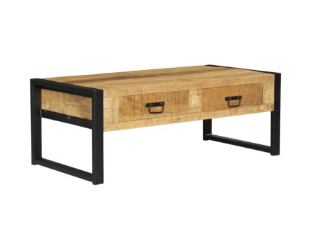 Salontafel Sanguine hout massief met opbergruimte