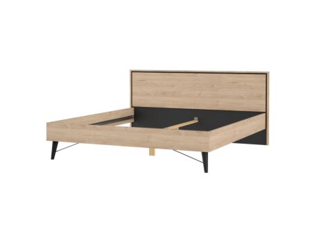 Bed Ry 180x200cm - decor - bruin & zwart
