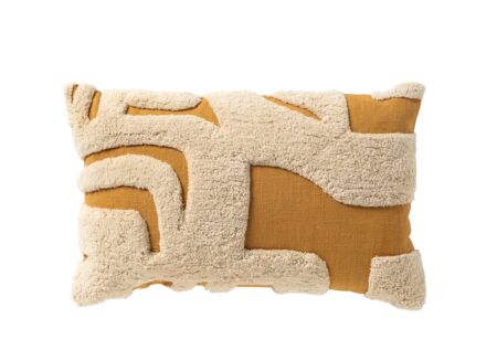 Kussen Milly 30x50cm - gerecycleerd katoen - chai tea