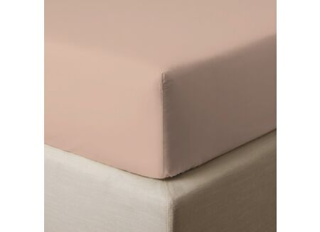 Hoeslaken 180x200cm katoen roze