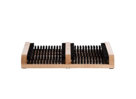 Schoenenveger 36,1x26,6x5,4cm - hout - beige & zwart