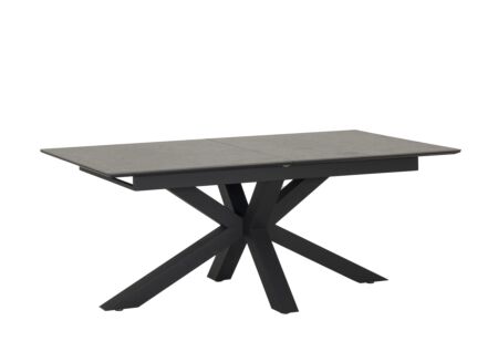 Tafel Forge 190/240x90cm - MDF & metaal- grijs
