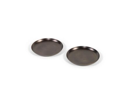 Kaarsenhouder Hammered Ø13,5cm - aluminium - light gold