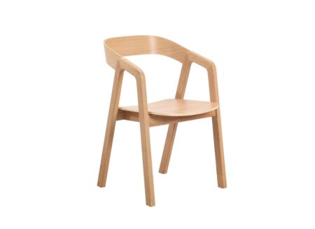 Stoel Pearson 50x54x80cm - eik fineer multiplex - naturel