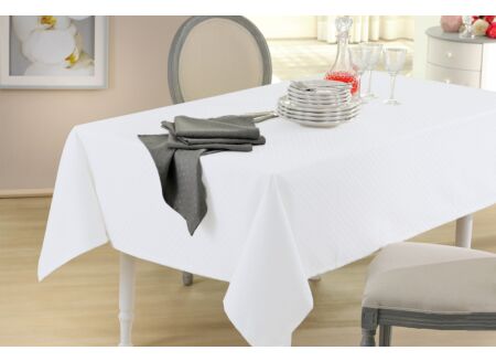 Tafelkleed 150x290cm - teflon - wit