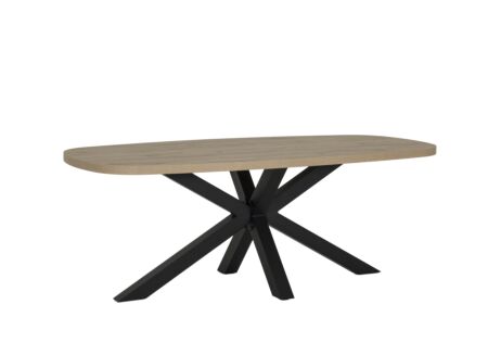 Tafel Valencia 210x100cm - melamine - lichte eik