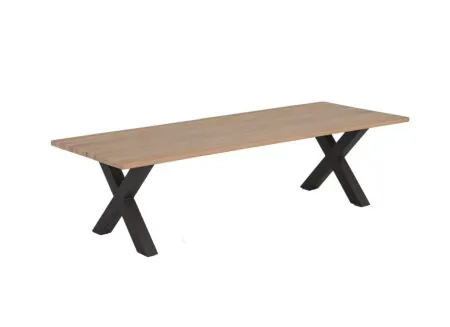 Tafel La Fabrique 240x100cm - eik massief - naturel