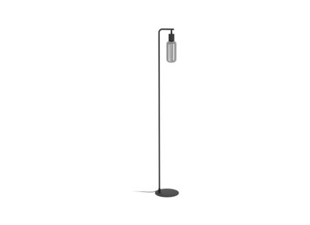 Staande lamp Maione H151cm E27 staal zwart