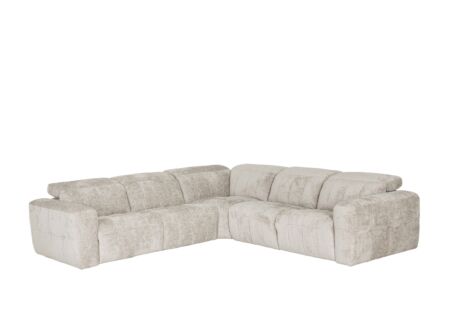 Hoeksalon Crow 301x301cm - stof - turtledove