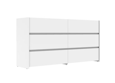 Ladekast Mosaik 158x40x81cm - decor - wit