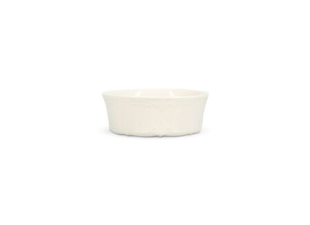 Bord Retro Ø13x5cm - porselein - wit