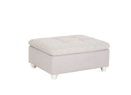 Poef Genua 103x82cm stof grijs