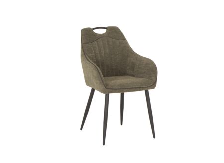 Stoel 58x55x90cm - stof - groen