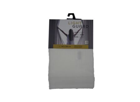Gordijn Light Guard Voile 140x280cm - polyestervezel - crème