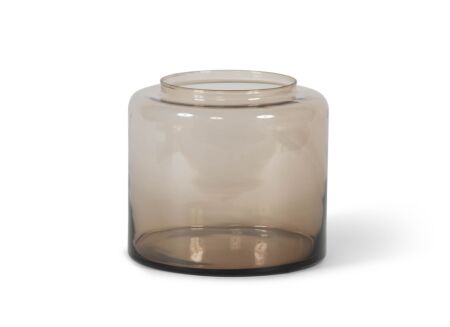 Vaas H22cm - glas - mokka
