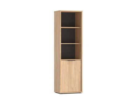 Boekenkast Gloria 60x45x206cm - melamine - sheffield acacia
