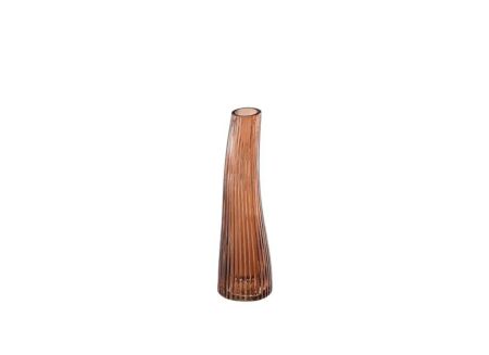 Vaas Nina H25cm - glas - bruin