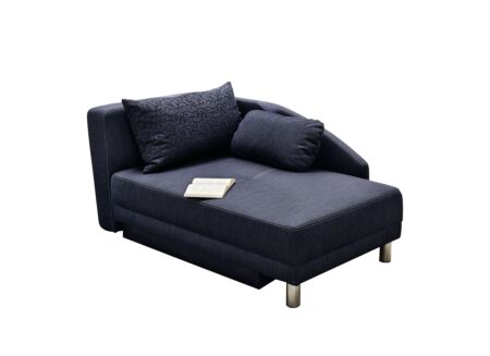 Chaise longue Roy Recamière 149x90x80cm - stof - blauw met bedfunctie