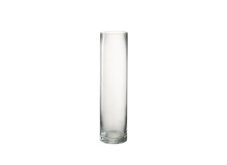Vaas H40cm - glas - transparant