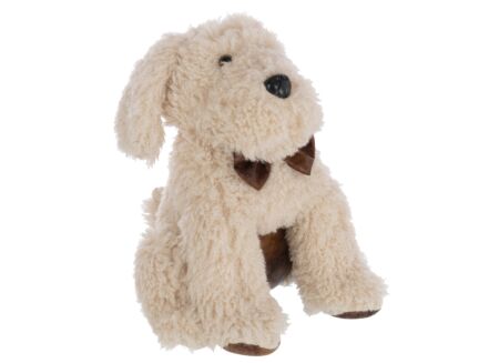 Deurstopper Hond 20x20x30cm - polyester - beige