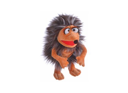 Handpop egel Herr Waldmeister H30cm - polyester - multicolor