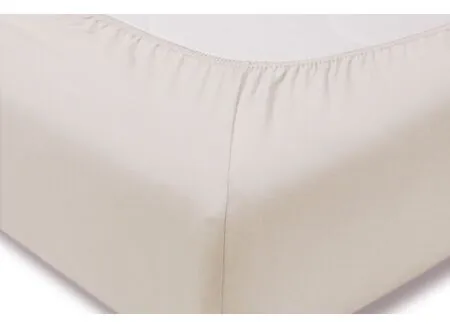 Detail - Drap-housse 180/200x200/220cm jersey coton greige