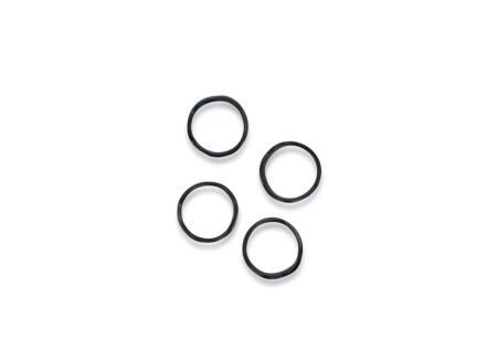 Servetring Charm 4,5x4,5cm - zwart - set van 4