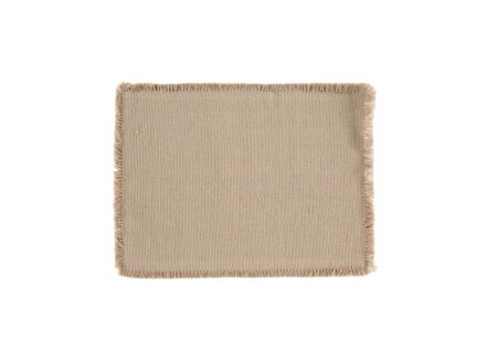 Placemat Vera 45x33cm - katoen & polyestervezel - zand