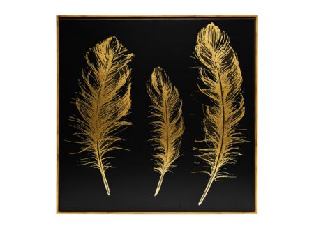 Foto op canvas Feather 78x78cm