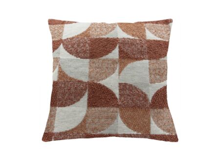 Kussen Allora 45x45cm - stof - brick