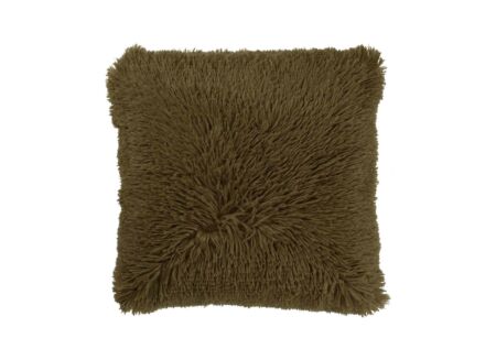 Kussen Fluffy 45x45cm - stof - military olive