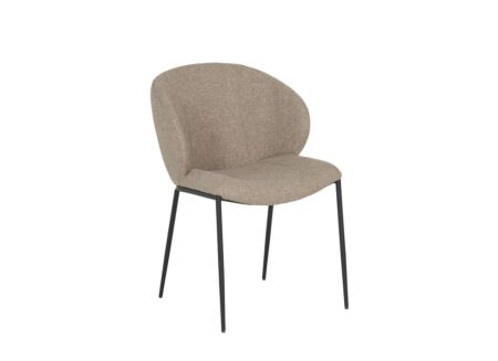 Stoel Aguila 55x60x84cm - stof - lichtbruin