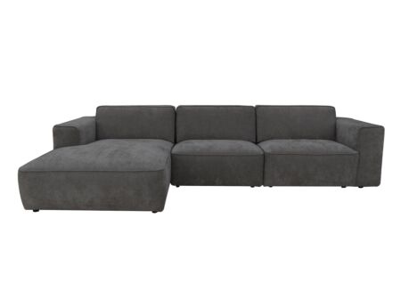 Hoeksalon Chelsea 330x170cm - stof - antraciet