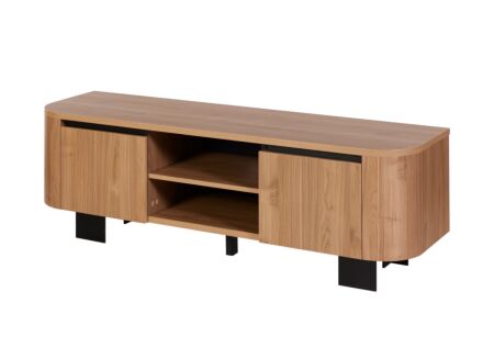Tv-meubel Valerio 170cm - melamine - lichte notelaar