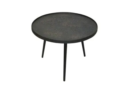 Table basse Billy teck massif ronde - Table basse Billy teck massif ronde
