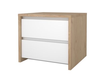 Nachtkastje Next 52x48H46cm - decor - wit & jackson hickory