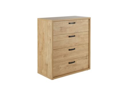 Ladekast Clara 90x45x101cm - melamine - golden oak
