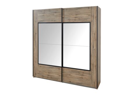 Schuifdeurkast 217cm - decor - scarlet eik