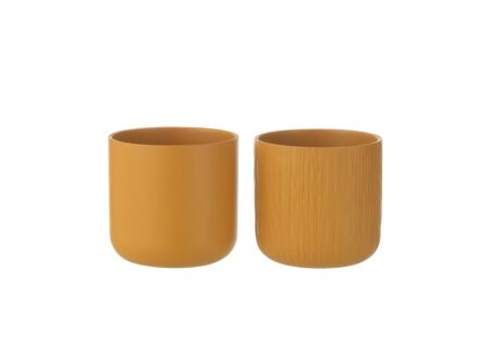 Bloempot Gen H15,5cm - keramiek - oker