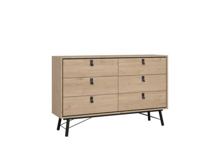 Ladekast Ry 151x41x95cm - decor - bruin/zwart