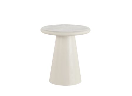 Salontafel SL2406  Ø45cm - cementex - wit