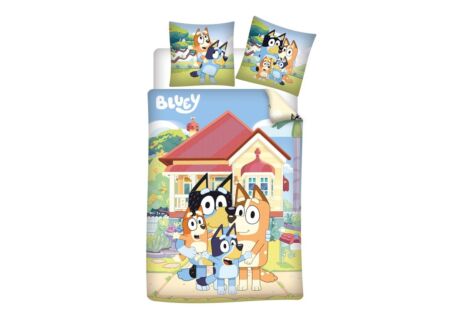 Dekbedovertrek BLUEY 140x200cm - katoen & flanel - multicolor