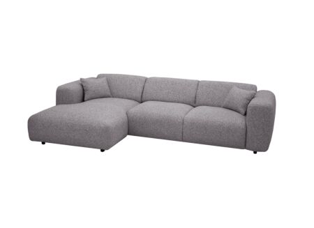 Hoeksalon Cloud 280x165cm - stof - antraciet